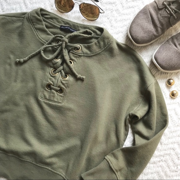 Harlowe & Graham Tops - Tie-Up Sweatshirt